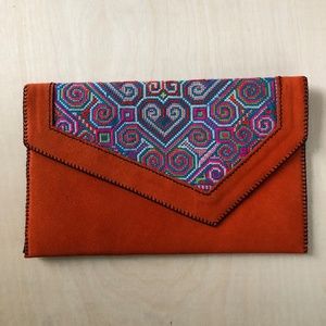 Envelope Clutch - One of a Kind - Orange
